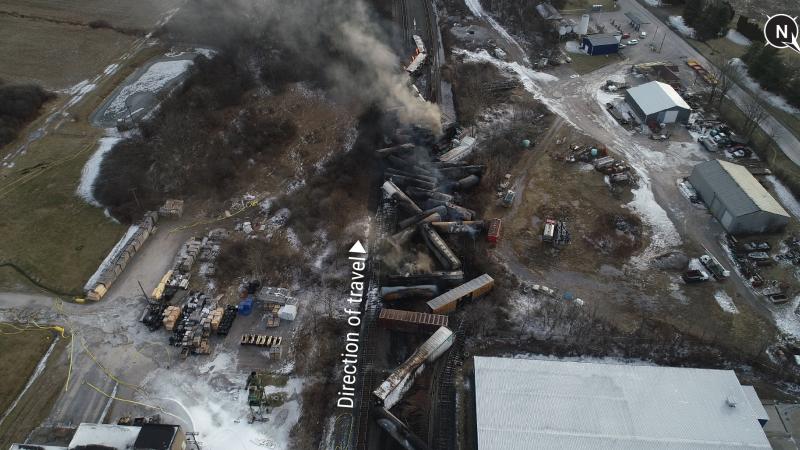 Train derailment, Feb. 2023, East Palestine, Ohio